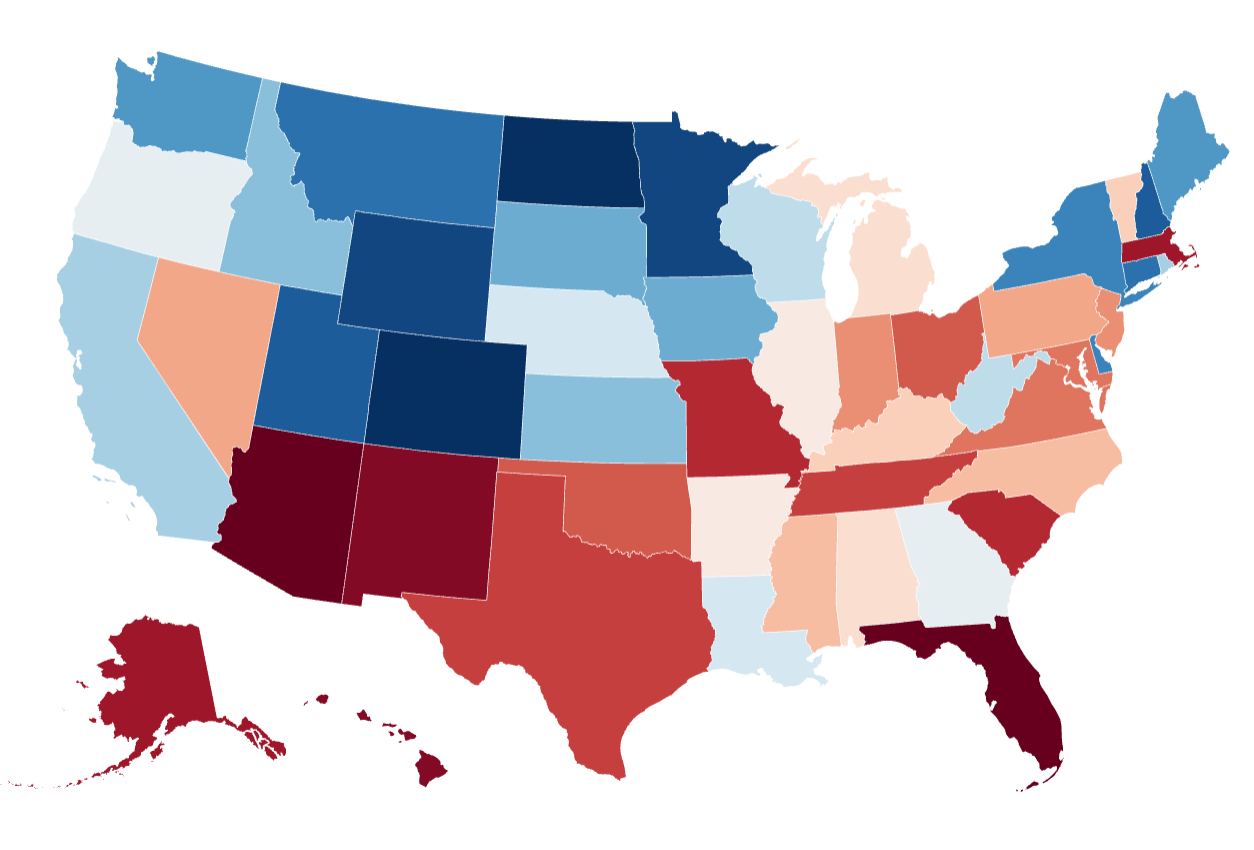 Map Shows Best And Worst States For Renters