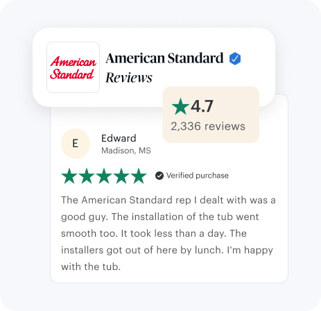 American Standard Reviews customer review